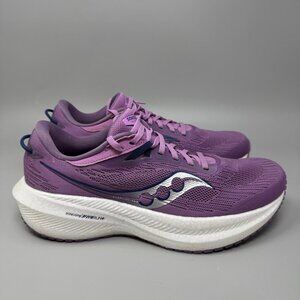 Saucony Triumph 21 Womens 11 Shoes Purple Running Walking Sneaker S10881-32